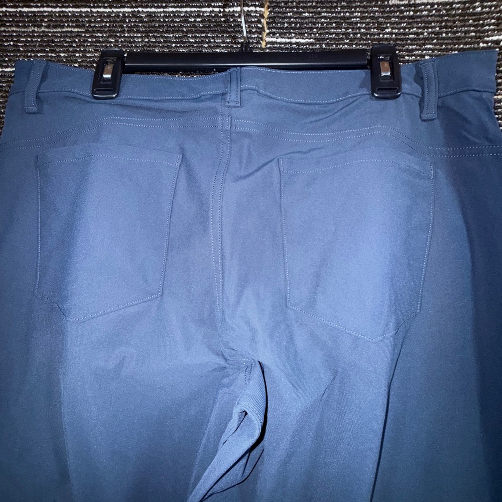 All in Motion Golf Pants Men 38x30 New Blue Technical Stretch Performance Pants - Picture 6 of 9